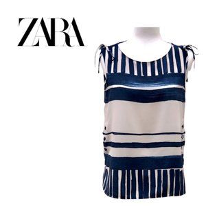 ZARA Striped Sleeveless Top
